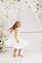 Load image into Gallery viewer, ALLANA CREPE FLOWER GIRL DRESS