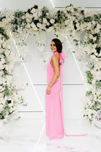 Load image into Gallery viewer, MACEY HALTER BOW FISHTAIL DRESS