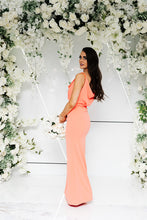 Load image into Gallery viewer, BROOKE COWL RUCHED FISHTAIL DRESS