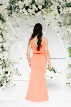 Load image into Gallery viewer, BROOKE COWL RUCHED FISHTAIL DRESS