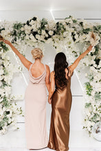 Load image into Gallery viewer, CAMILLE BOW COWL NECK FISHTAIL DRESS
