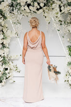 Load image into Gallery viewer, SIENNA TWIST HALTER RUCHED FISHTAIL DRESS