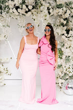 Load image into Gallery viewer, REBECCA CAPE SHOULDER RUCHED FISHTAIL DRESS