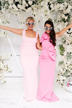 Load image into Gallery viewer, ELOISE SQUARE SCOOP NECK BACKLESS BOW DRESS