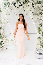 Load image into Gallery viewer, LILA TWIST COWL FISHTAIL DRESS