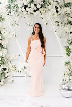 Load image into Gallery viewer, LILA TWIST COWL FISHTAIL DRESS