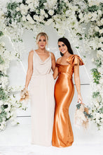 Load image into Gallery viewer, AURELIA CONTRAST COWL COLUMN DRESS