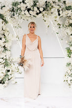 Load image into Gallery viewer, AURELIA CONTRAST COWL COLUMN DRESS