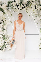 Load image into Gallery viewer, AURELIA CONTRAST COWL COLUMN DRESS