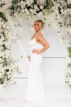 Load image into Gallery viewer, CAMILLE COWL FISHTAIL DRESS