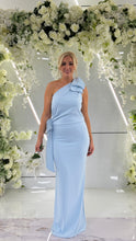 Load image into Gallery viewer, ARIA ONE SHOULDER DOUBLE BOW FISHTAIL DRESS