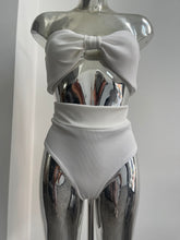 Load image into Gallery viewer, WAFFLE & RIB BANDEAU BIKINI SET