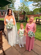 Load image into Gallery viewer, HATTIE JUNIOR BRIDESMAID HIGH SHINE DRESS