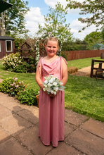 Load image into Gallery viewer, HATTIE JUNIOR BRIDESMAID HIGH SHINE DRESS