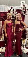 Load image into Gallery viewer, ELOISE SQUARE NECK BACKLESS BOW RUCHED DRESS