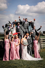 Load image into Gallery viewer, HATTIE JUNIOR BRIDESMAID HIGH SHINE DRESS