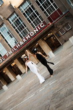 Load image into Gallery viewer, BONNIE SCARF NECK FULLY RUCHED FISHTAIL DRESS