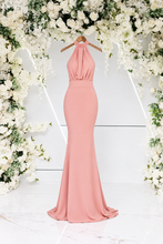 Load image into Gallery viewer, MACEY HALTER FISHTAIL DRESS