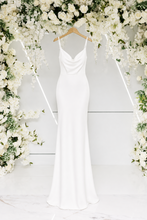 Load image into Gallery viewer, CAMILLE COWL FISHTAIL DRESS