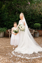 Load image into Gallery viewer, ALLANA CREPE &amp; TULLE FLOWER GIRL DRESS