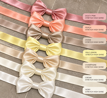 Load image into Gallery viewer, FLOWER GIRL HIGH SHINE BOW BELTS