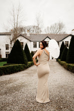 Load image into Gallery viewer, MEGAN TWIST ONE SHOULDER RUCHED FISHTAIL DRESS