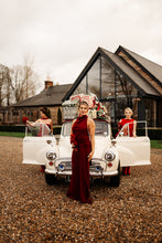 Load image into Gallery viewer, KIMMIE HALTER COWL RUCHE DRAPE DRESS