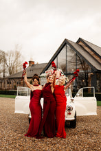 Load image into Gallery viewer, KIMMIE HALTER COWL RUCHE DRAPE DRESS