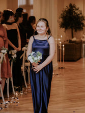 Load image into Gallery viewer, FREYA JUNIOR BRIDESMAID HIGH SHINE DRESS