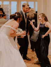 Load image into Gallery viewer, FREYA JUNIOR BRIDESMAID HIGH SHINE DRESS