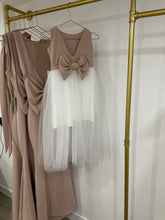 Load image into Gallery viewer, ALLANA CREPE &amp; TULLE FLOWER GIRL DRESS