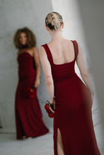 Load image into Gallery viewer, ELOISE SQUARE NECK BACKLESS BOW DRESS