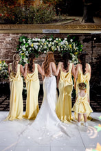Load image into Gallery viewer, MARGOT MINI CREPE FLOWER GIRL DRESS