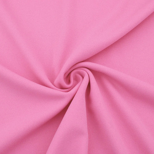 BUBBLEGUM STRETCH SCUBA CREPE