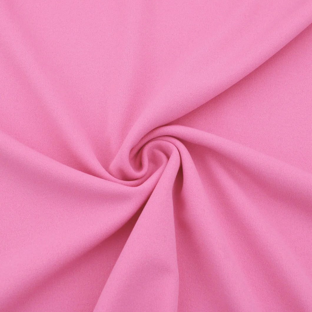 BUBBLEGUM STRETCH SCUBA CREPE