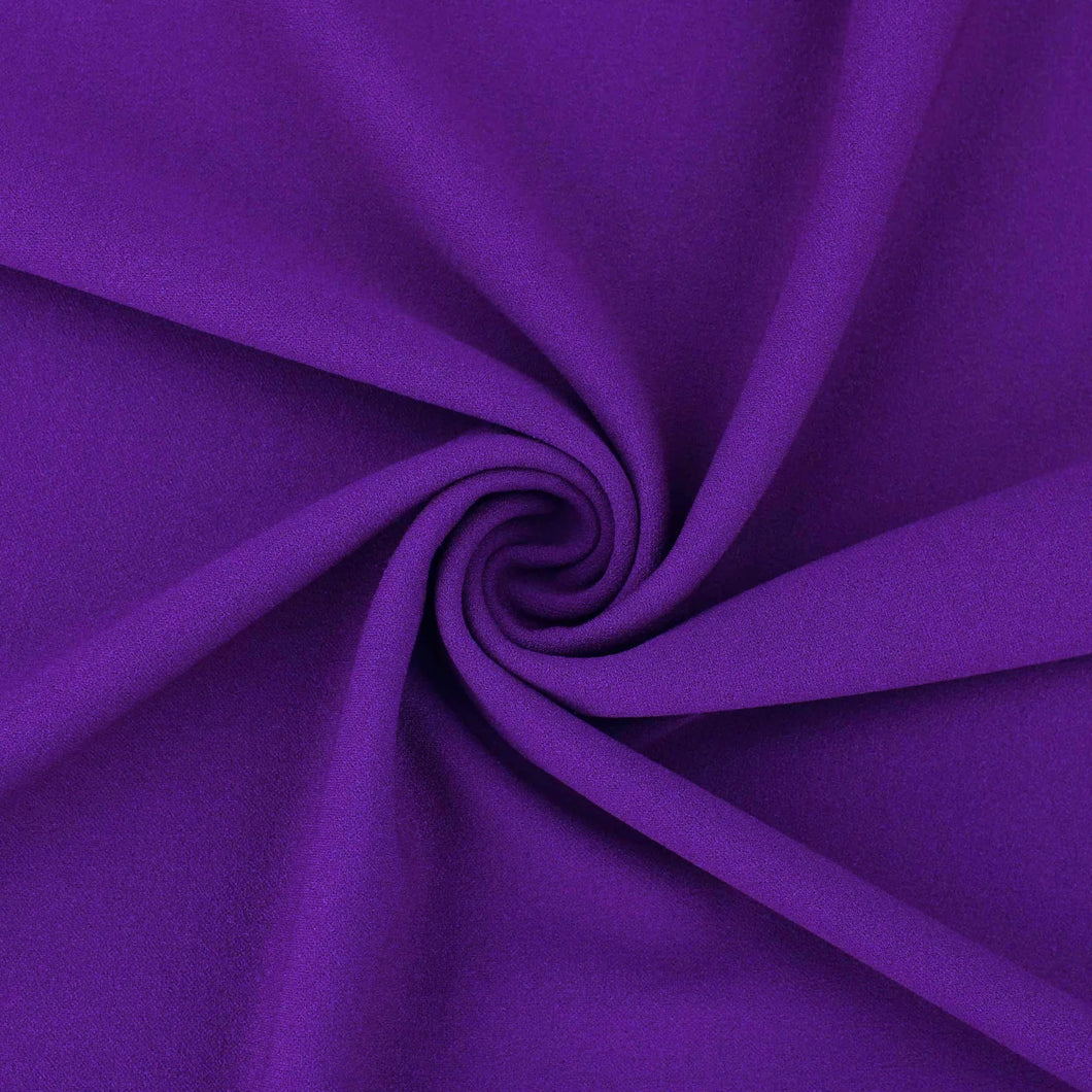 PURPLE STRETCH SCUBA CREPE