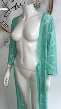 Load image into Gallery viewer, MINT LACE KIMONO (OS)